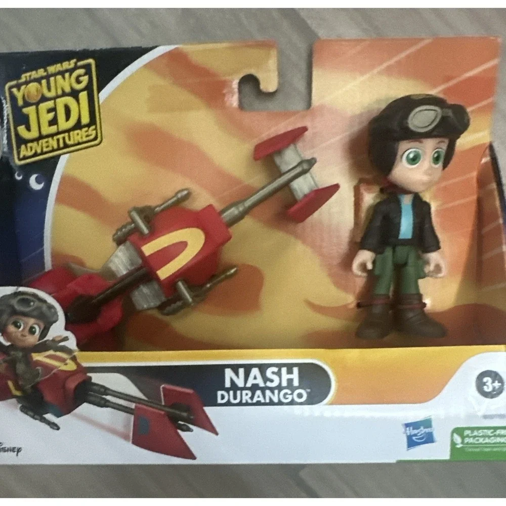 New Star Wars Young Jedi Adventures Nash Durango Action Figure & Speeder Bike 4